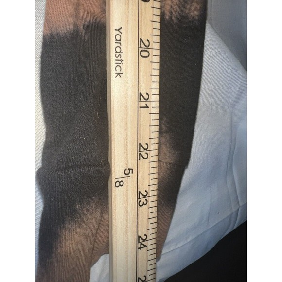 Empyre Back and Brown Tie Dye Long Sleeve Shirt Damage Done Skull Size L - Picture 7 of 8